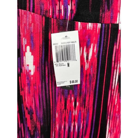 Chelsea & Theodore Boho Maxi Skirt Womens Size M Pink Multi Ikat Boho Tribal - Picture 3 of 8